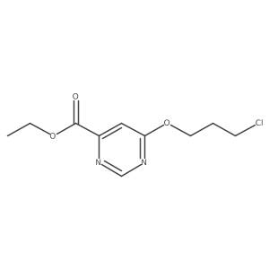 Ethyl 6-(3-chloropropoxy)pyrimidine-4-carboxylate结构式
