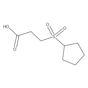 3-(Cyclopentanesulfonyl)propanoic acid Structure