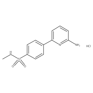 4-(6-aminopyridin-2-yl)-N-methylbenzenesulfonamide hydrochloride结构式