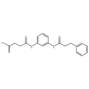 4-Oxo-4-{3-[(3-phenylpropanoyl)amino]-anilino}butanoic acid Structure