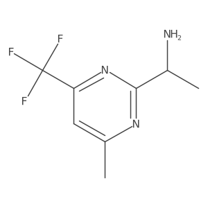 I+/-,4-Dimethyl-6-(trifluoromethyl)-2-pyrimidinemethanamine结构式