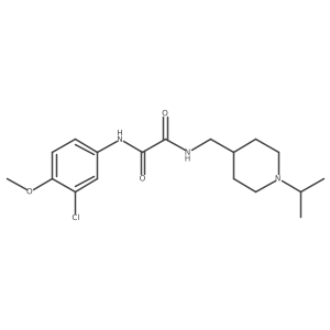 N'-(3-chloro-4-methoxyphenyl)-N-{[1-(propan-2-yl)piperidin-4-yl]methyl}ethanediamide Structure