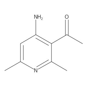 4-Amino-2,6-dimethyl-pyridin-3-yl-ethanone结构式