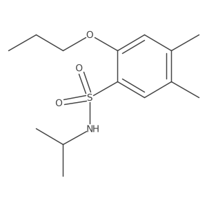 [(4,5-Dimethyl-2-propoxyphenyl)sulfonyl](methylethyl)amine结构式
