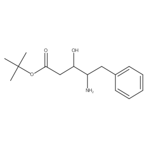(3S,4S)-tert-Butyl 4-amino-3-hydroxy-5-phenylpentanoate Structure