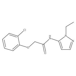 2-(2-chlorophenoxy)-N-(1-ethyl-1H-pyrazol-5-yl)acetamide Structure