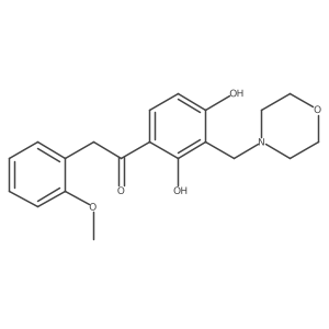 1-(2,4-Dihydroxy-3-(morpholinomethyl)phenyl)-2-(2-methoxyphenyl)ethanone Structure