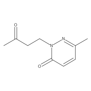 6-methyl-2-(3-oxobutyl)-3(2H)-pyridazinone Structure