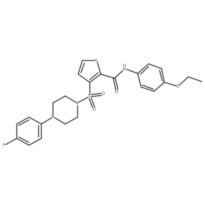 N-(4-ethoxyphenyl)-3-{[4-(4-fluorophenyl)piperazin-1-yl]sulfonyl}thiophene-2-carboxamide Structure