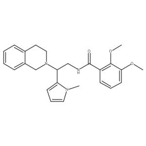N-(2-(3,4-dihydroisoquinolin-2(1H)-yl)-2-(1-methyl-1H-pyrrol-2-yl)ethyl)-2,3-dimethoxybenzamide结构式