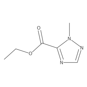 ethyl 1-methyl-1H-1,2,4-triazole-5-carboxylate结构式