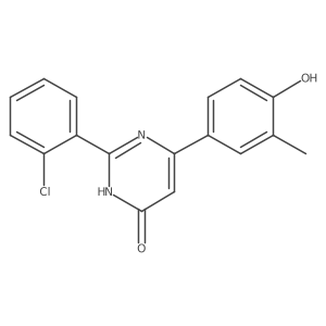 2-(2-Chlorophenyl)-6-(4-hydroxy-3-methylphenyl)pyrimidin-4(3h)-one结构式