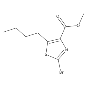 Methyl 2-bromo-5-butyl-1,3-thiazole-4-carboxylate结构式