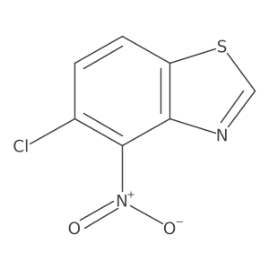 O=[N+]([O-])c1c(Cl)ccc2scnc12结构式