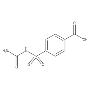 4-[(Carbamoylamino)sulfonyl]benzoicacid Structure