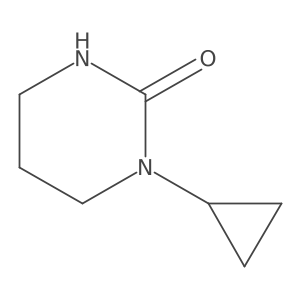 1-Cyclopropyl-1,3-diazinan-2-one结构式