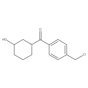[4-(Chloromethyl)phenyl](3-hydroxy-1-piperidinyl)methanone Structure