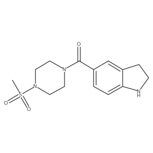 Methanone,(2,3-dihydro-1h-indol-5-yl)[4-(methylsulfonyl)-1-piperazinyl]-结构式