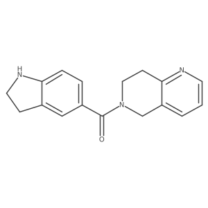 Methanone,(2,3-dihydro-1h-indol-5-yl)(7,8-dihydro-1,6-naphthyridin-6(5h)-yl)- Structure