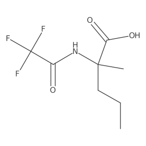 2-Methyl-2-(trifluoroacetamido)pentanoic acid结构式