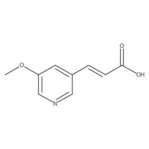 3-(5-Methoxypyridin-3-yl)prop-2-enoic acid结构式