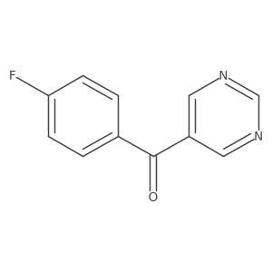 (4-Fluorophenyl)-5-pyrimidinylmethanone Structure