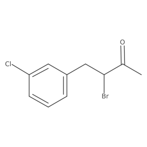 3-bromo-4-(3-chlorophenyl)-2-Butanone结构式