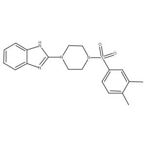 2-(4-((3,4-dimethylphenyl)sulfonyl)piperazin-1-yl)-1H-benzo[d]imidazole Structure