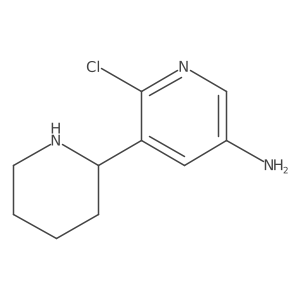 6-Chloro-5-(2R)-2-piperidinyl-3-pyridinamine结构式