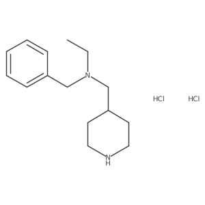N-Benzyl-N-(piperidin-4-ylmethyl)ethanamine dihydrochloride Structure