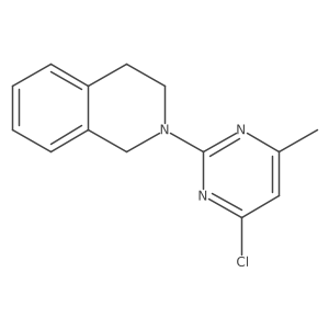 2-(4-Chloro-6-methylpyrimidin-2-yl)-1,2,3,4-tetrahydroisoquinoline结构式
