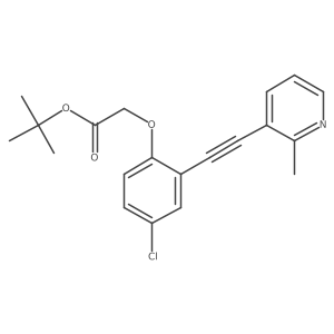 Tert-butyl{4-chloro-2-[(2-methylpyridin-3-yl)ethynyl]phenoxy}acetate Structure