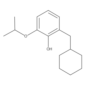 2-(Cyclohexylmethyl)-6-isopropoxyphenol结构式