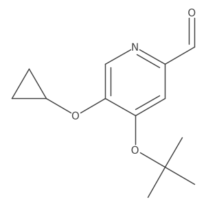 4-Tert-butoxy-5-cyclopropoxypicolinaldehyde Structure