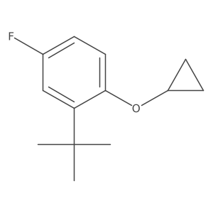 2-Tert-butyl-1-cyclopropoxy-4-fluorobenzene Structure
