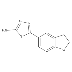 2-Amino-5-(2,3-dihydro-5-benzofuryl)-1,3,4-thiadiazole Structure