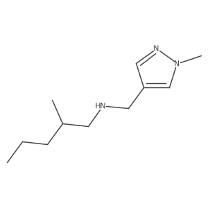 [(1-Methyl-1H-pyrazol-4-yl)methyl](2-methylpentyl)amine结构式
