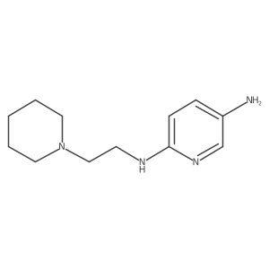 2-N-(2-piperidin-1-ylethyl)pyridine-2,5-diamine结构式