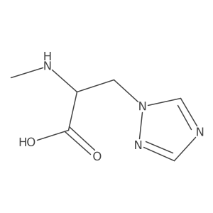 2-(Methylamino)-3-(1h-1,2,4-triazol-1-yl)propanoic acid结构式