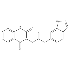 2-(2,4-dioxo-1,2-dihydroquinazolin-3(4H)-yl)-N-(1H-indazol-6-yl)acetamide Structure