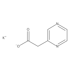 Potassium 2-(pyrazin-2-yl)acetate结构式
