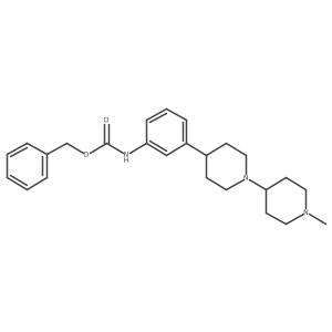 Benzyl (3-(1'-methyl-[1,4'-bipiperidin]-4-yl)phenyl)carbamate结构式