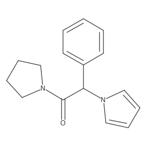 2-phenyl-2-(1H-pyrrol-1-yl)-1-(pyrrolidin-1-yl)ethanone Structure