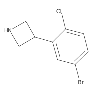 3-(5-Bromo-2-chlorophenyl)azetidine Structure