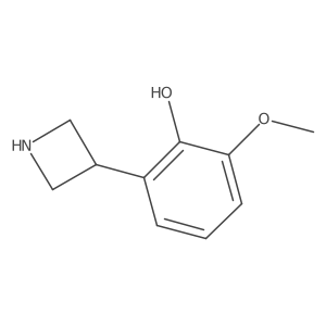 2-(Azetidin-3-yl)-6-methoxyphenol结构式