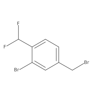 2-Bromo-4-(bromomethyl)-1-(difluoromethyl)benzene Structure