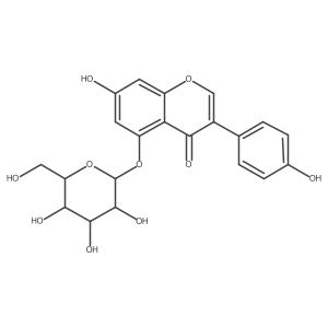 7-hydroxy-3-(4-hydroxyphenyl)-5-[(2S,3R,4S,5S,6R)-3,4,5-trihydroxy-6-(hydroxymethyl)oxan-2-yl]oxychromen-4-one Structure