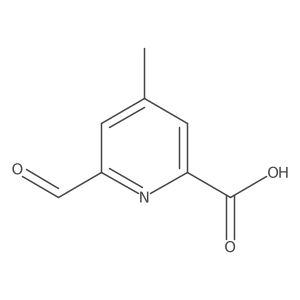 6-Formyl-4-methylpyridine-2-carboxylic acid结构式