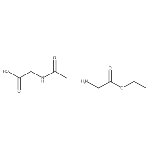 2-Acetamidoacetic acid ethyl 2-aminoacetate结构式