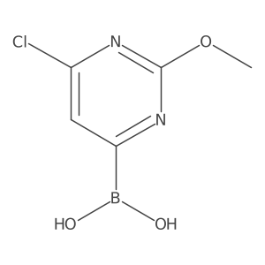 2-Methoxy-6-chloropyrimidine-4-boronic acid Structure